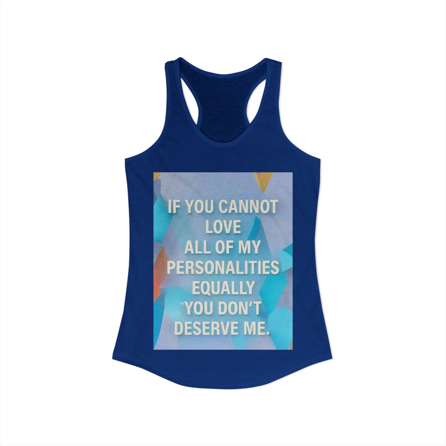 All Of My Personalities Women's Racerback Tank
