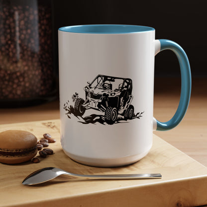 Slingin' Mud Side By Side 2-Tone Coffee Mug