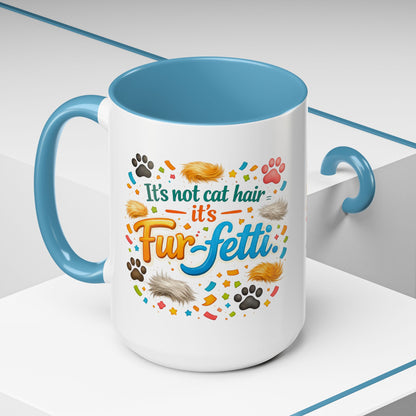Fur-Fetti Cat 2-Tone Coffee Mug