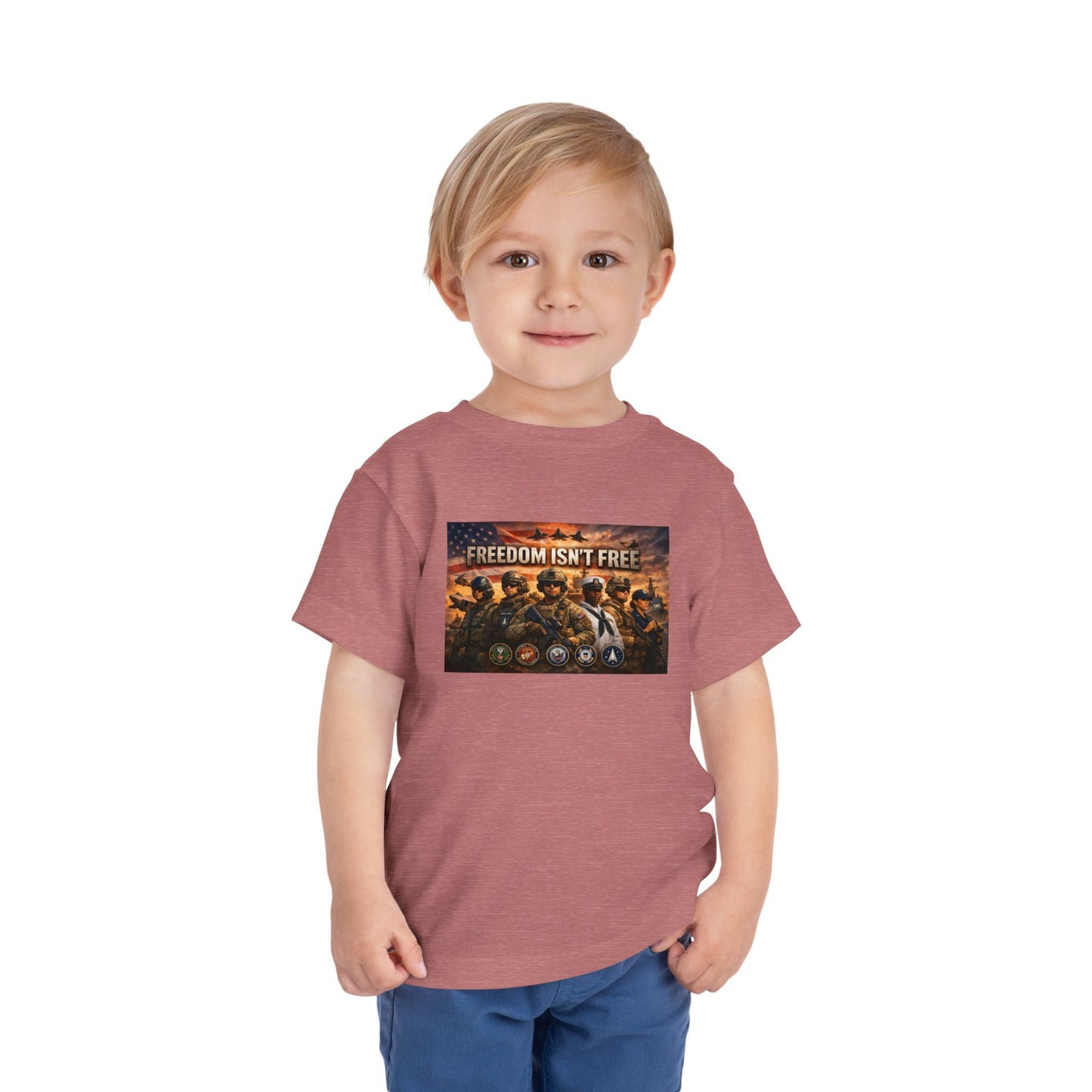 Freedom Isn't  Free Toddler Unisex Short Sleeve Crewneck Tee
