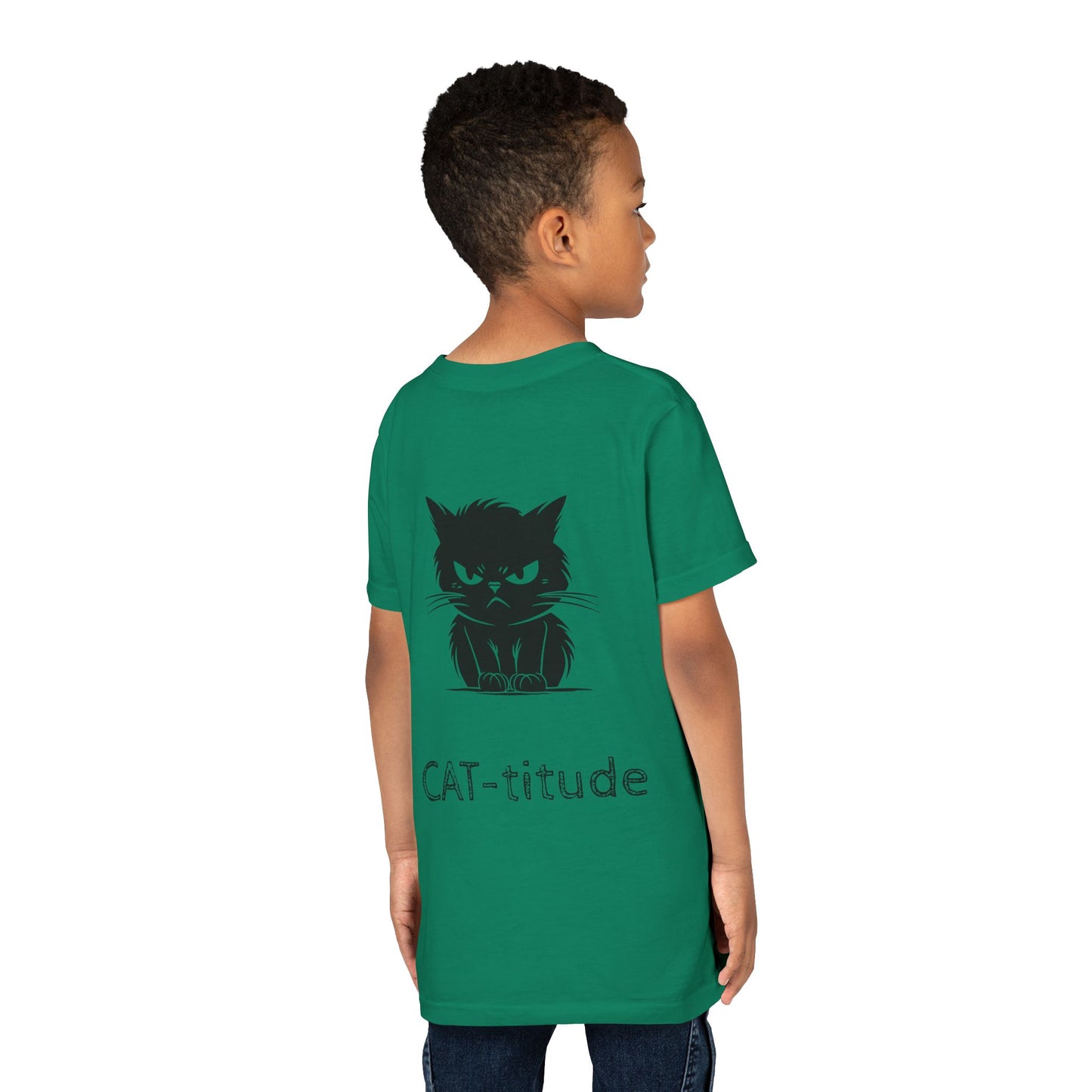 CAT-titude Youth Unisex Short Sleeve Crewneck Tee