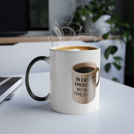 Blood Type Color Changing Mug