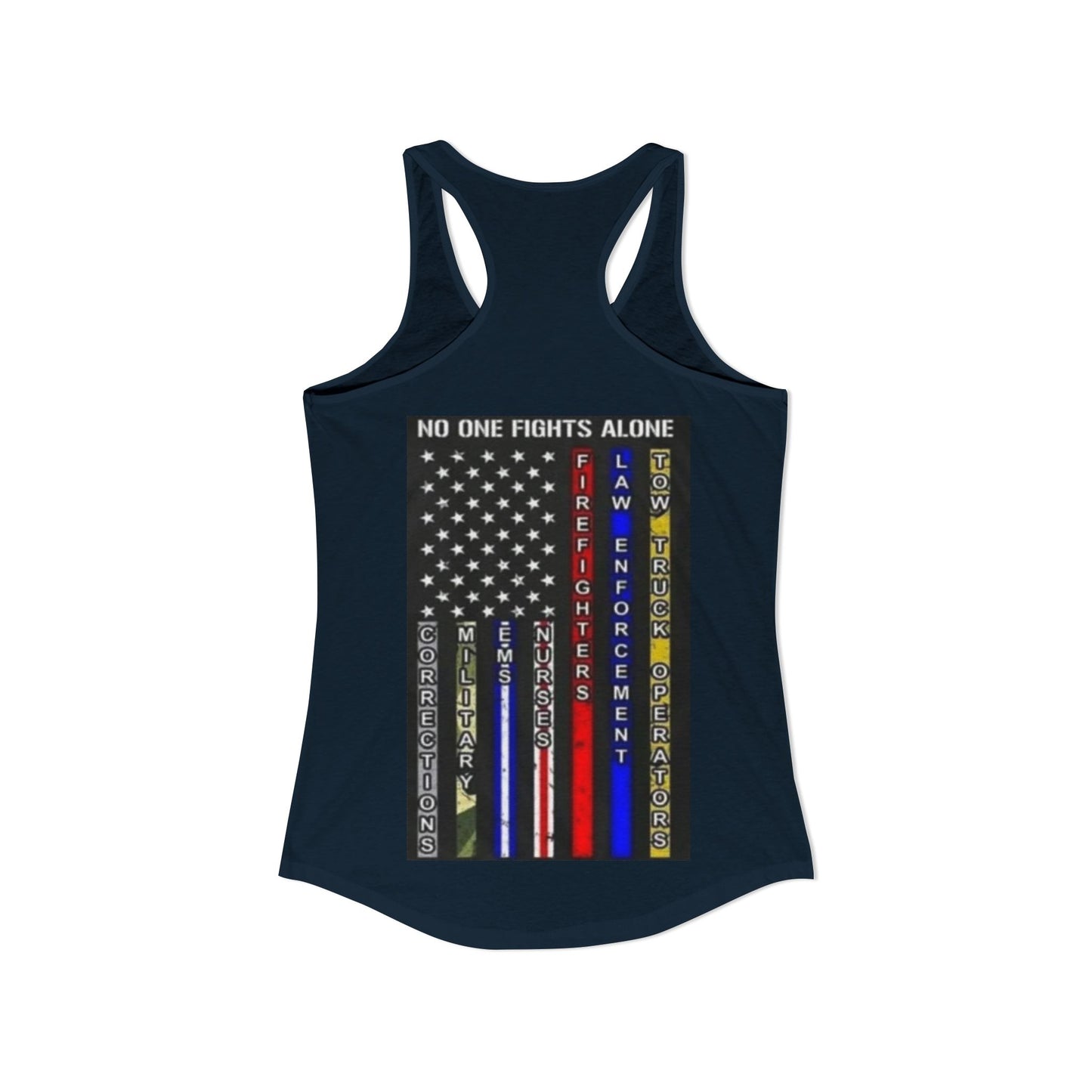 No One Fights Alone Women's Racerback Tank