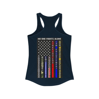 No One Fights Alone Women's Racerback Tank