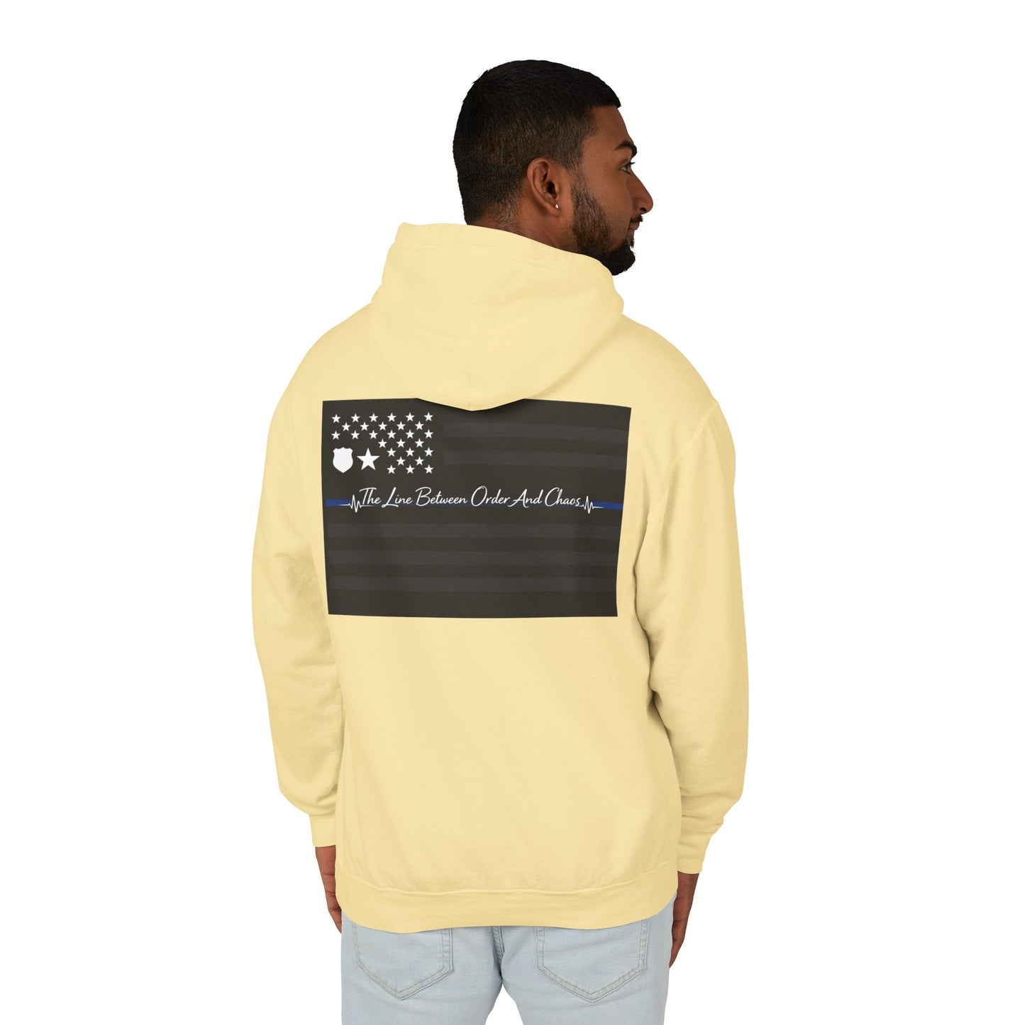 Thin Blue Line Unisex Lightweight Hoodie
