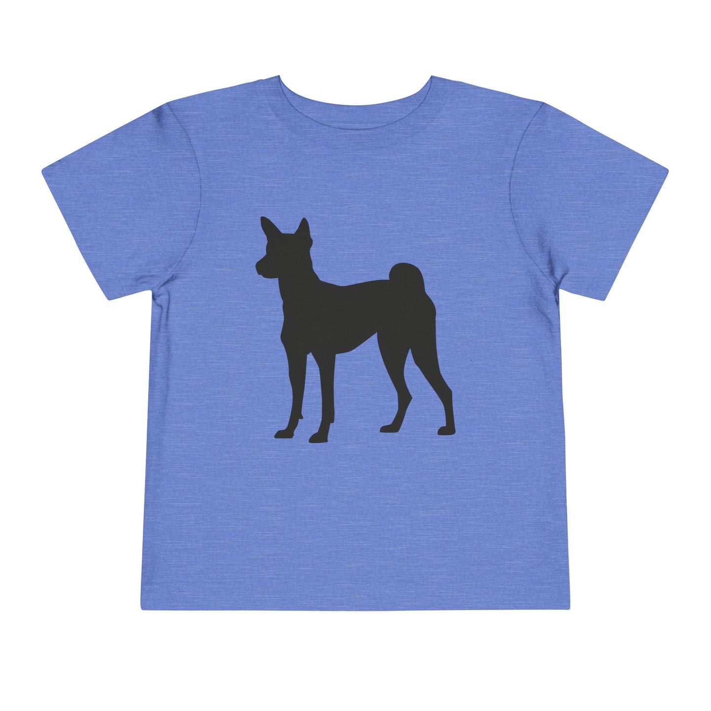 Basenji Silhouette Toddler Unisex Short Sleeve Crewneck Tee