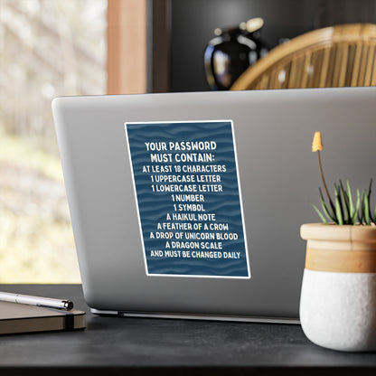 Password Vinyl Decal