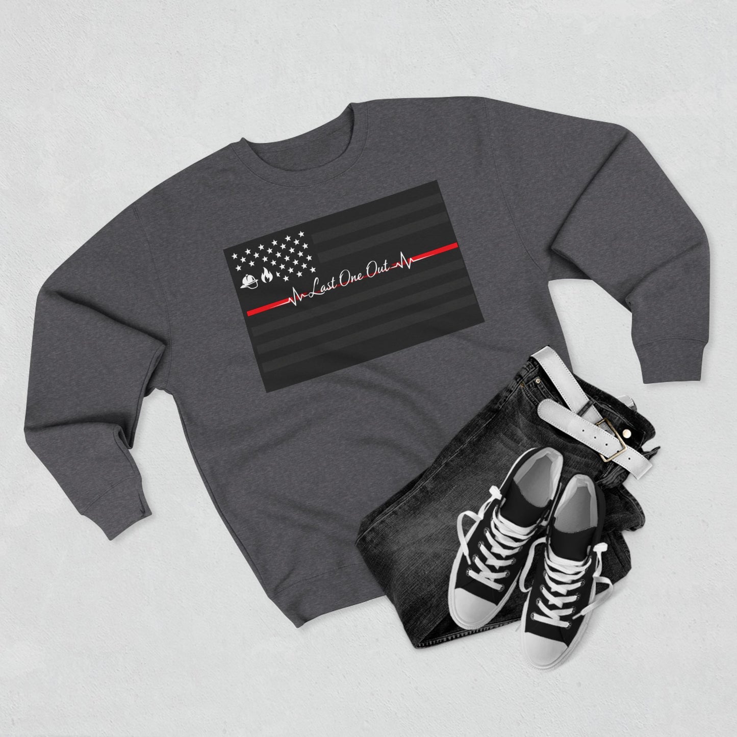 Thin Red Line Unisex Crewneck Sweatshirt
