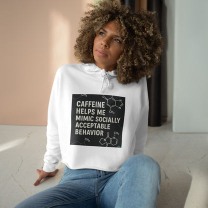 Socially Acceptable Women's Crop Hoodie