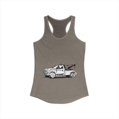 Wheel Lift Tow Truck Women's Racerback Tank