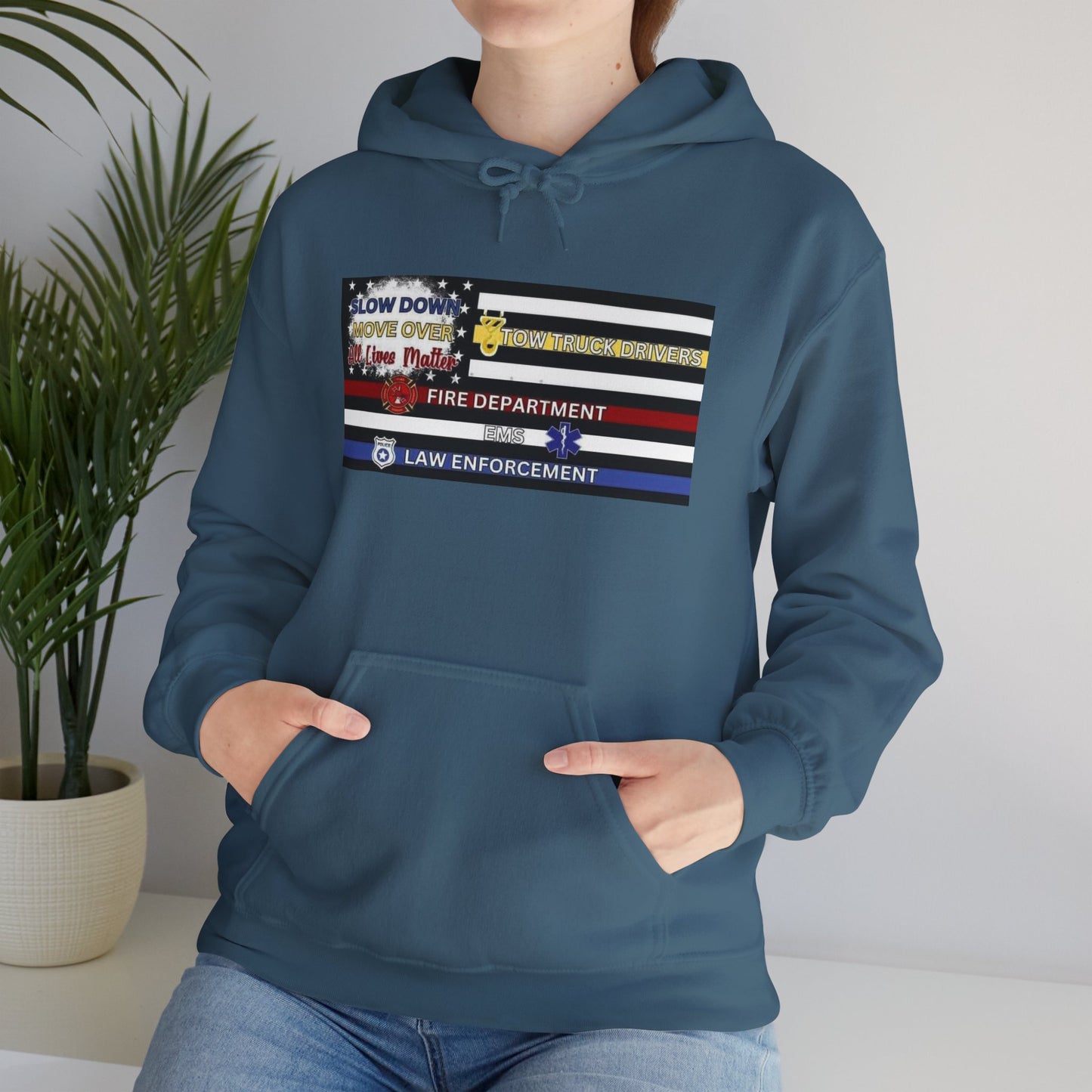 Slow Down Move Over Flag Unisex Hoodie