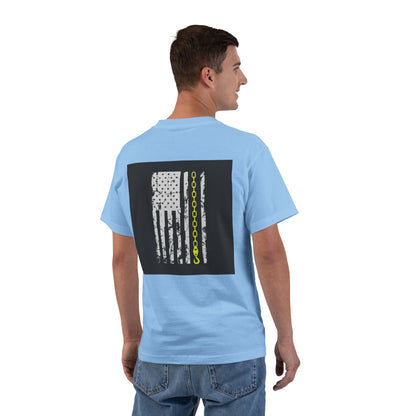 Thin Yellow Line Men's Short-Sleeve Crewneck Tee