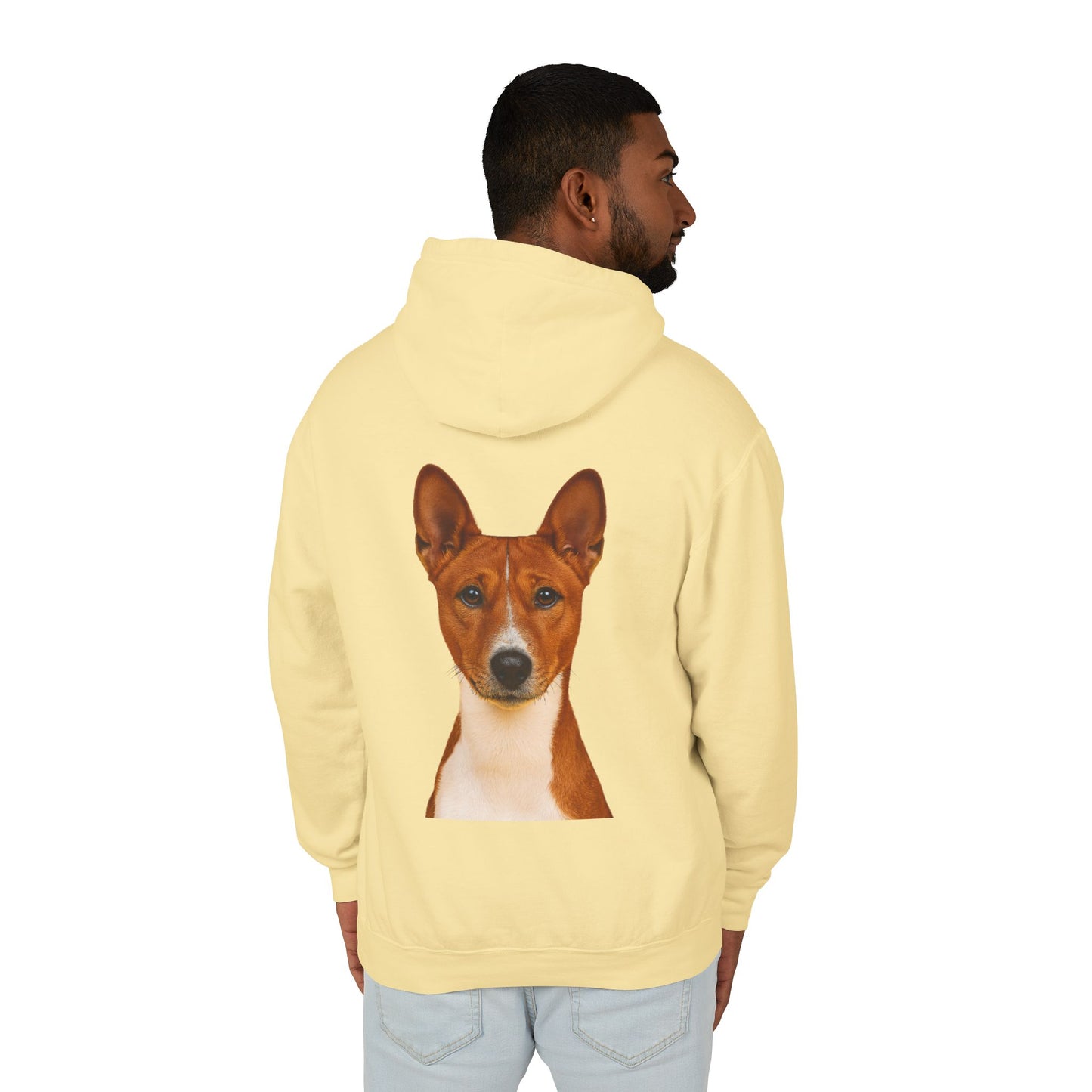 Basenji Head Unisex Lightweight Hoodie