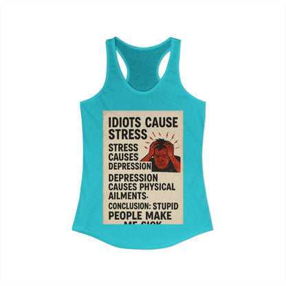 Stupid People Women's Racerback Tank