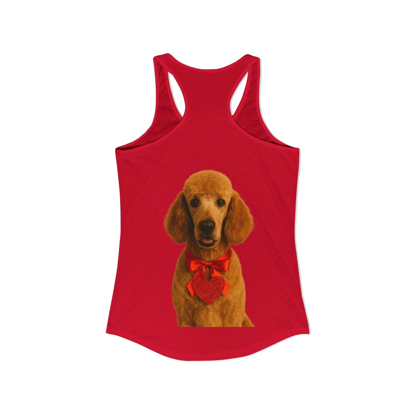 Cupid's Companion Poodle Women's Racerback Tank