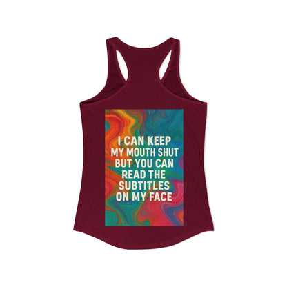 Subtitles Women's Racerback Tank