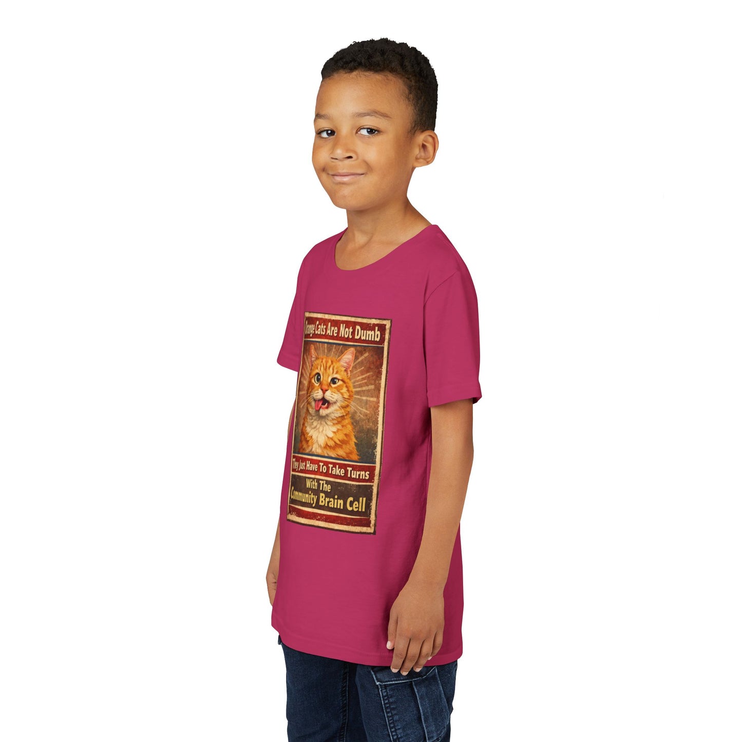 Community Brain Cell Youth Unisex Short Sleeve Crewneck Tee
