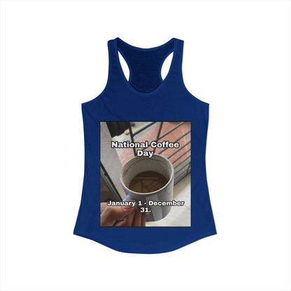 National Coffee Day Women's Racerback Tank