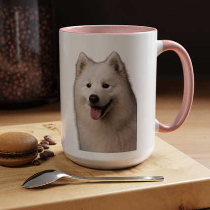 Samoyed Head 2-Tone Coffee Mug