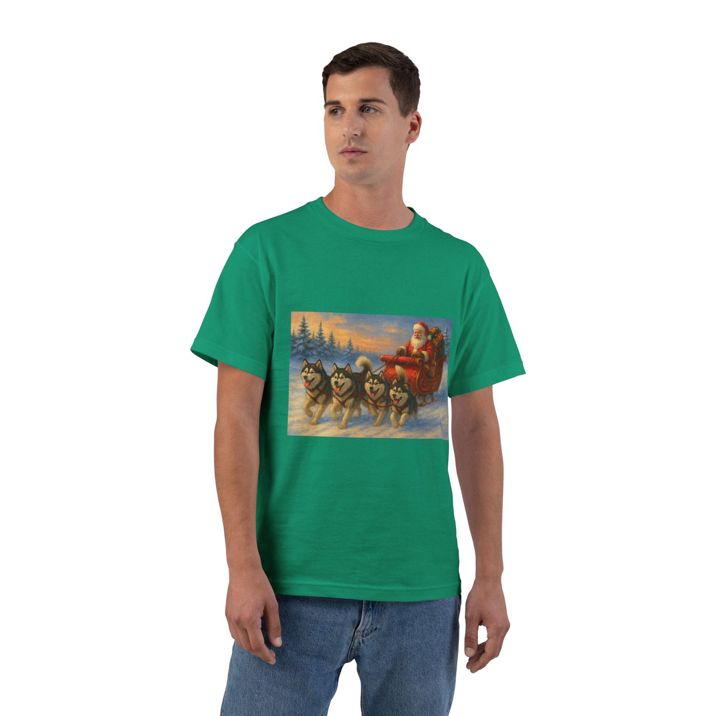 Dashing Through The Snow Men's Short-Sleeve Crewneck Tee