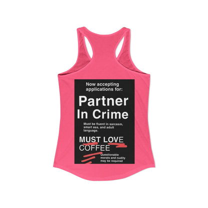 Partner In Crime Women's Racerback Tank