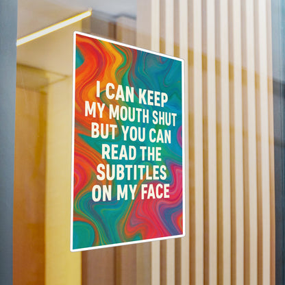 Subtitles Vinyl Decal