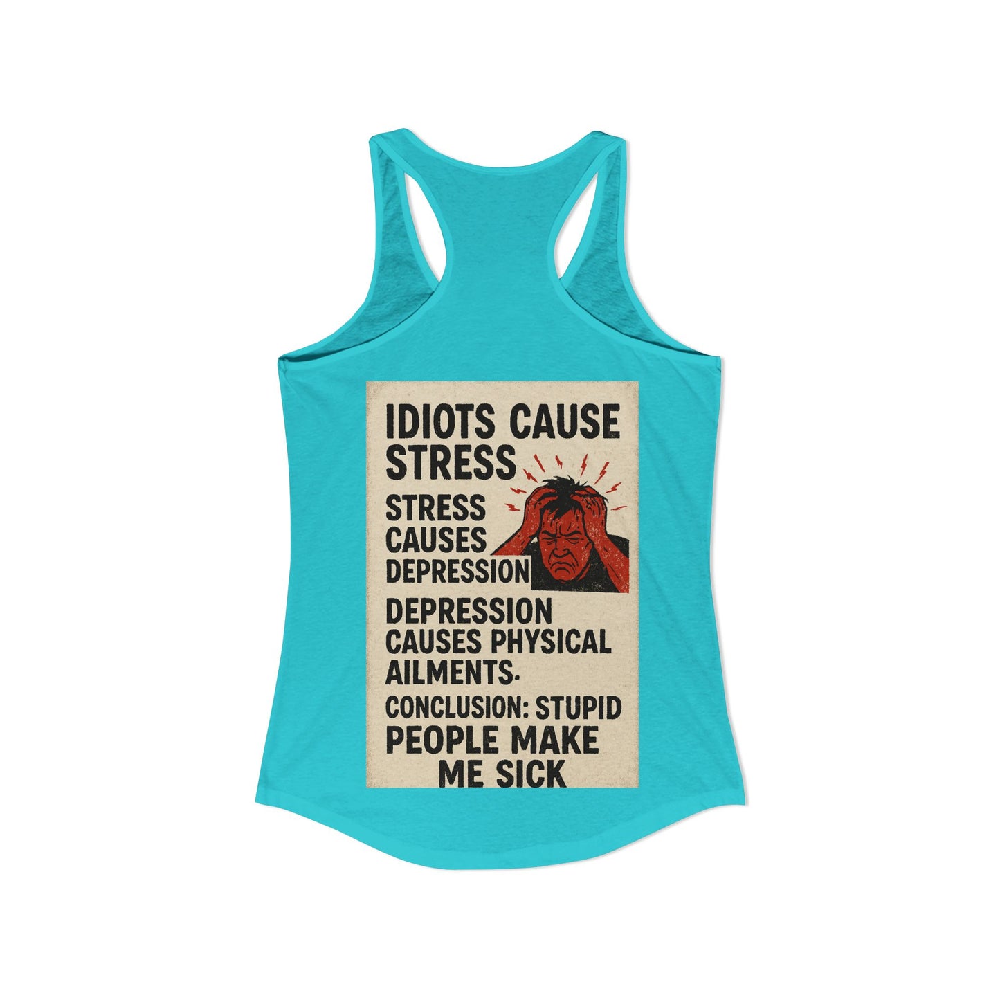 Stupid People Women's Racerback Tank