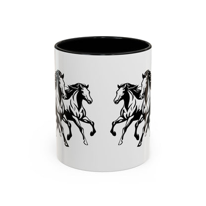 Horsin' Around 2-Tone Coffee Mug