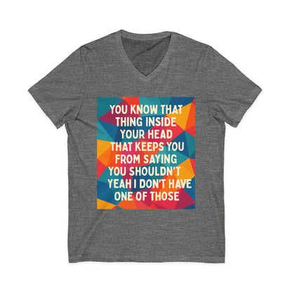 No Filter Unisex Short Sleeve V-Neck Tee