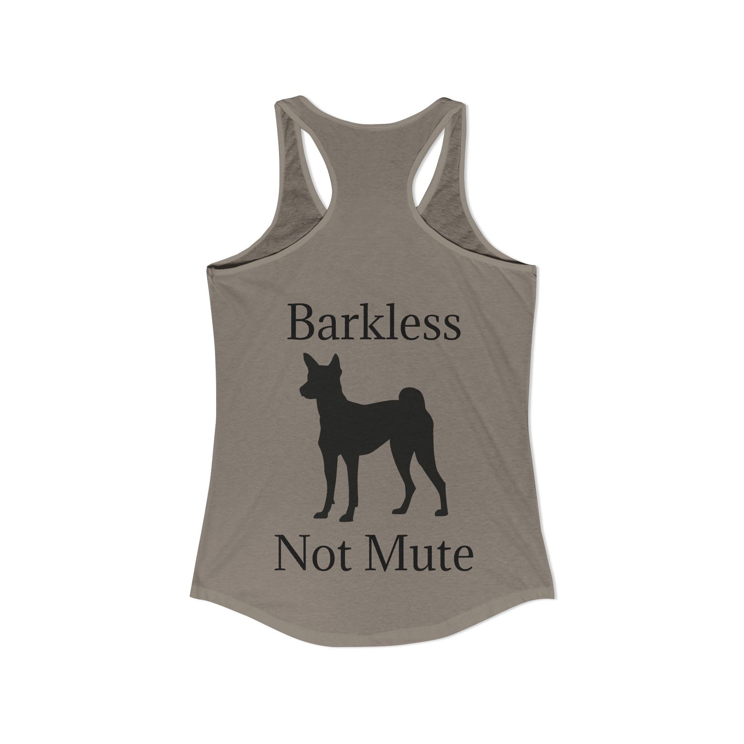 Barkless Not Mute Women's Racerback Tank