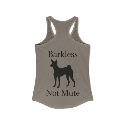 Barkless Not Mute Women's Racerback Tank