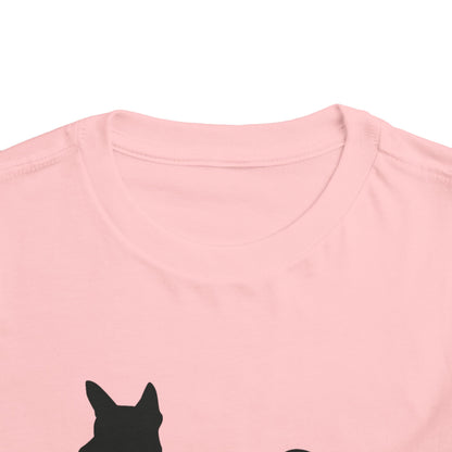 Basenji Silhouette Toddler Unisex Short Sleeve Crewneck Tee