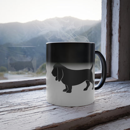 Basset Silhouette Color Changing Mug