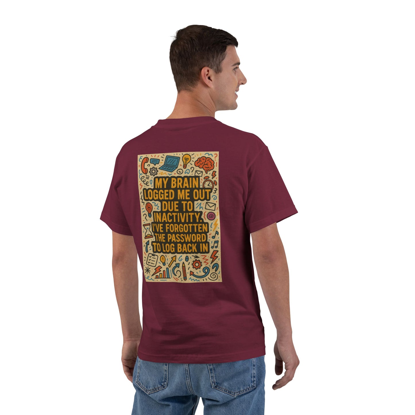 Logged Out Men's Short-Sleeve Crewneck Tee