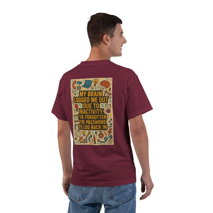 Logged Out Men's Short-Sleeve Crewneck Tee