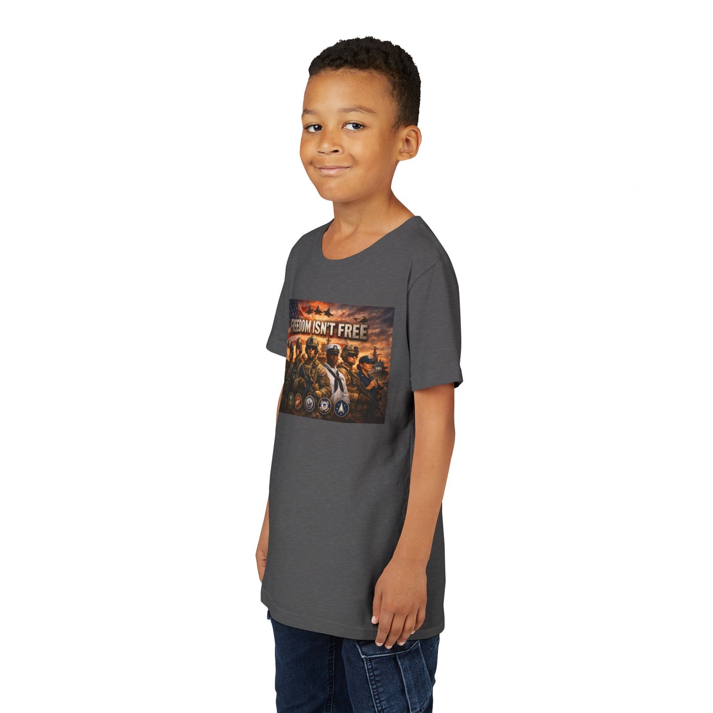Freedom Isn't Free Youth Unisex Short Sleeve Crewneck Tee