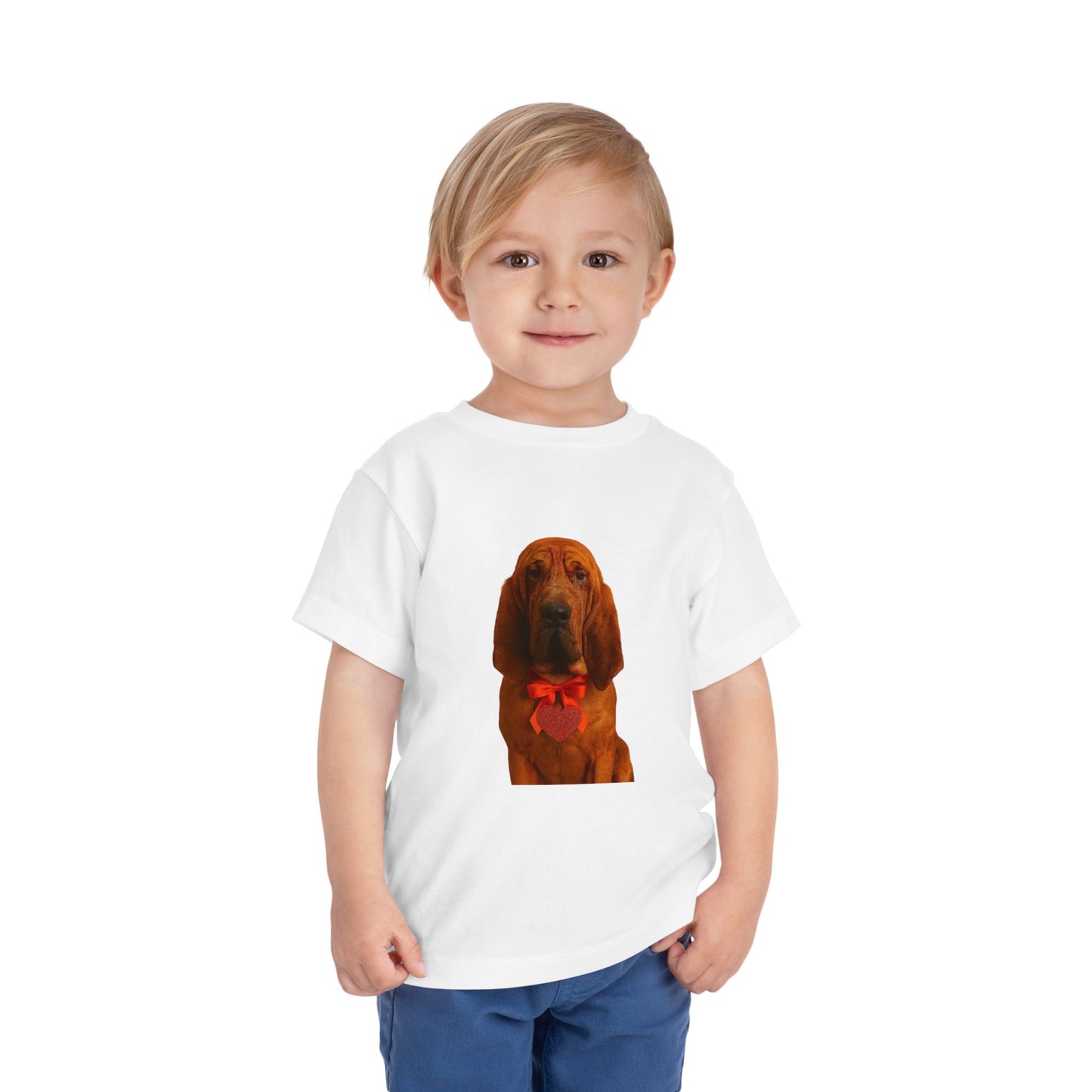 Cupid's Companion Bloodhound Toddler Unisex Short Sleeve Crewneck Tee