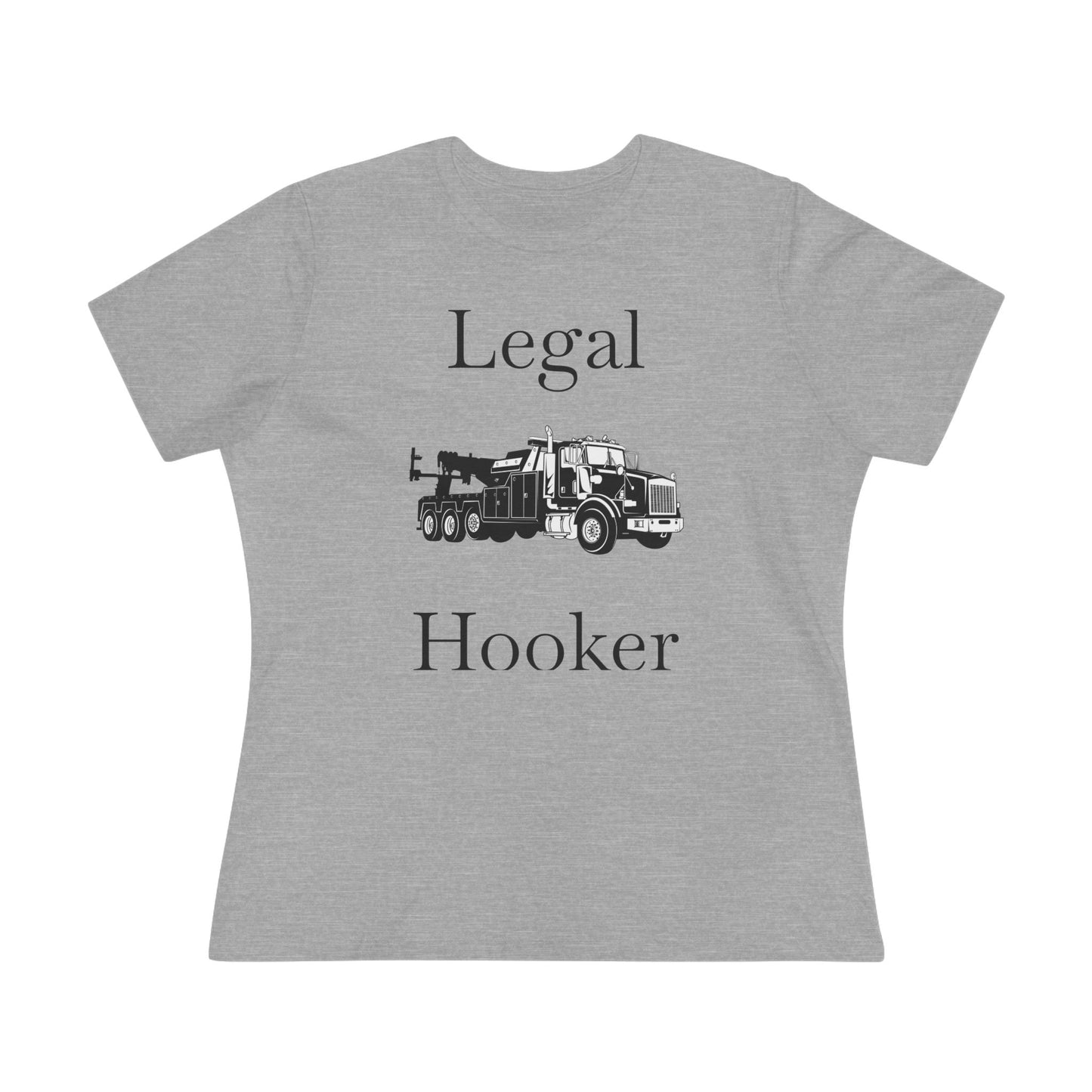 Legal H**ker Heavy Tow Truck Women's Short Sleeve Crewneck Tee