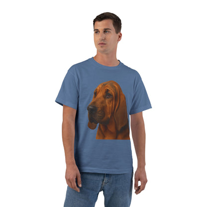 Bloodhound Head Men's Short-Sleeve Crewneck Tee