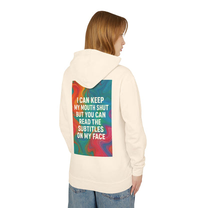 Subtitles Unisex Lightweight Hoodie
