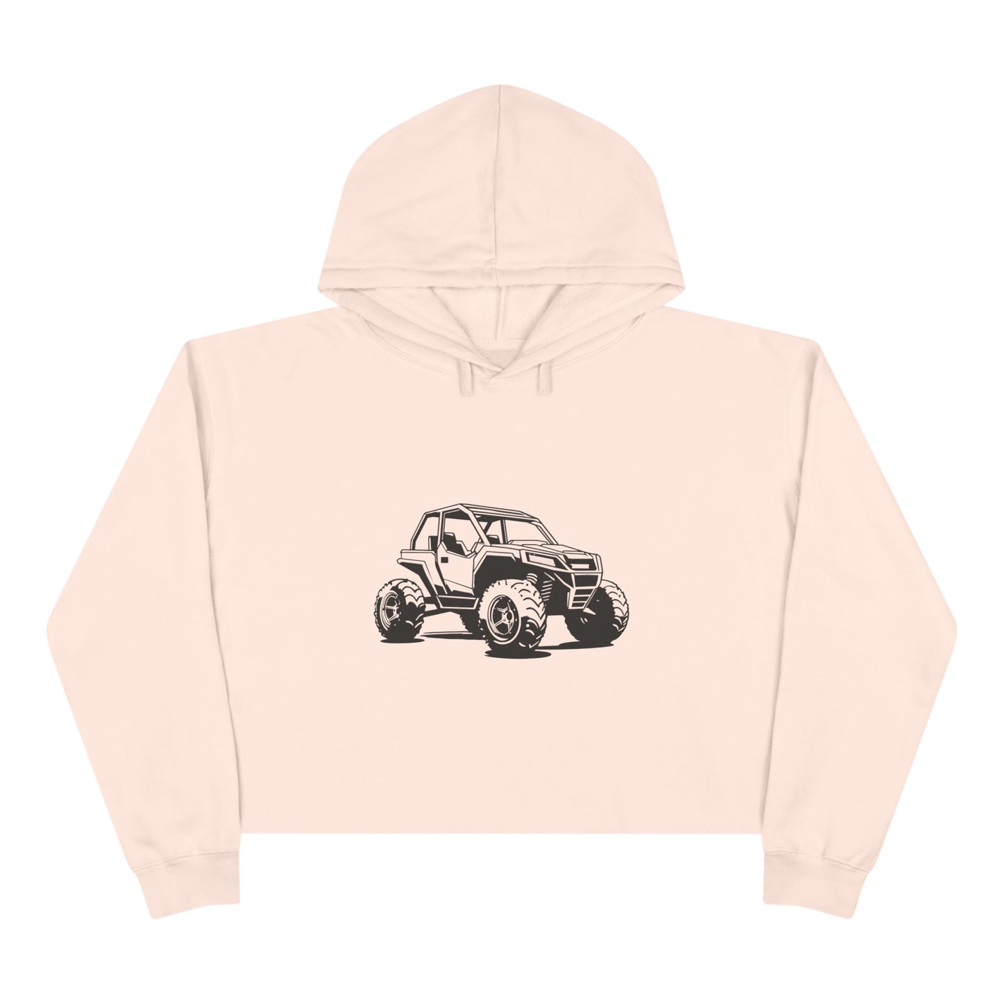 Off The Beaten Path Side By Side Women's Crop Hoodie