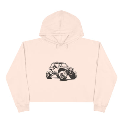 Off The Beaten Path Side By Side Women's Crop Hoodie