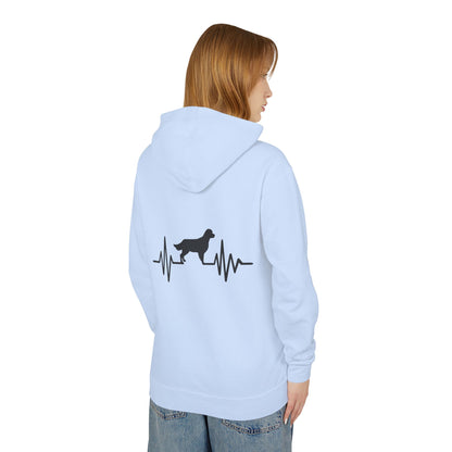 My Heart Beats For Goldens Unisex Lightweight Hoodie