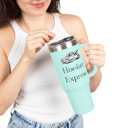 H**ker Express Wheel Lift Tow Truck Insulated Travel Mug