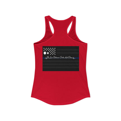 Thin Blue Line Women's Racerback Tank