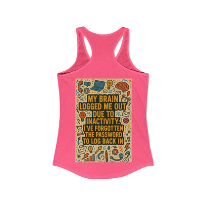 Logged Out Women's Racerback Tank