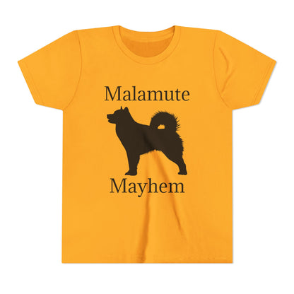 Malamute Mayhem Youth Unisex Short Sleeve Crewneck Tee