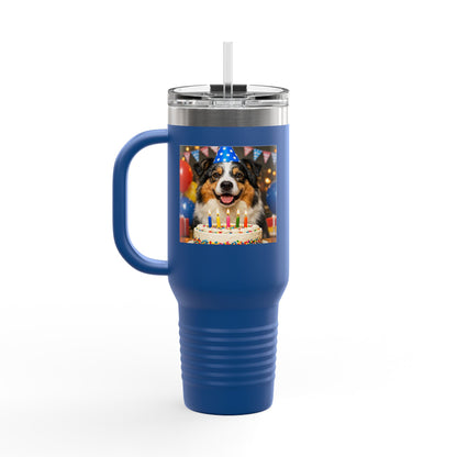 Birthday Buddy Aussie Insulated Travel Mug