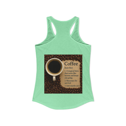Coffee Definition Women's Racerback Tank