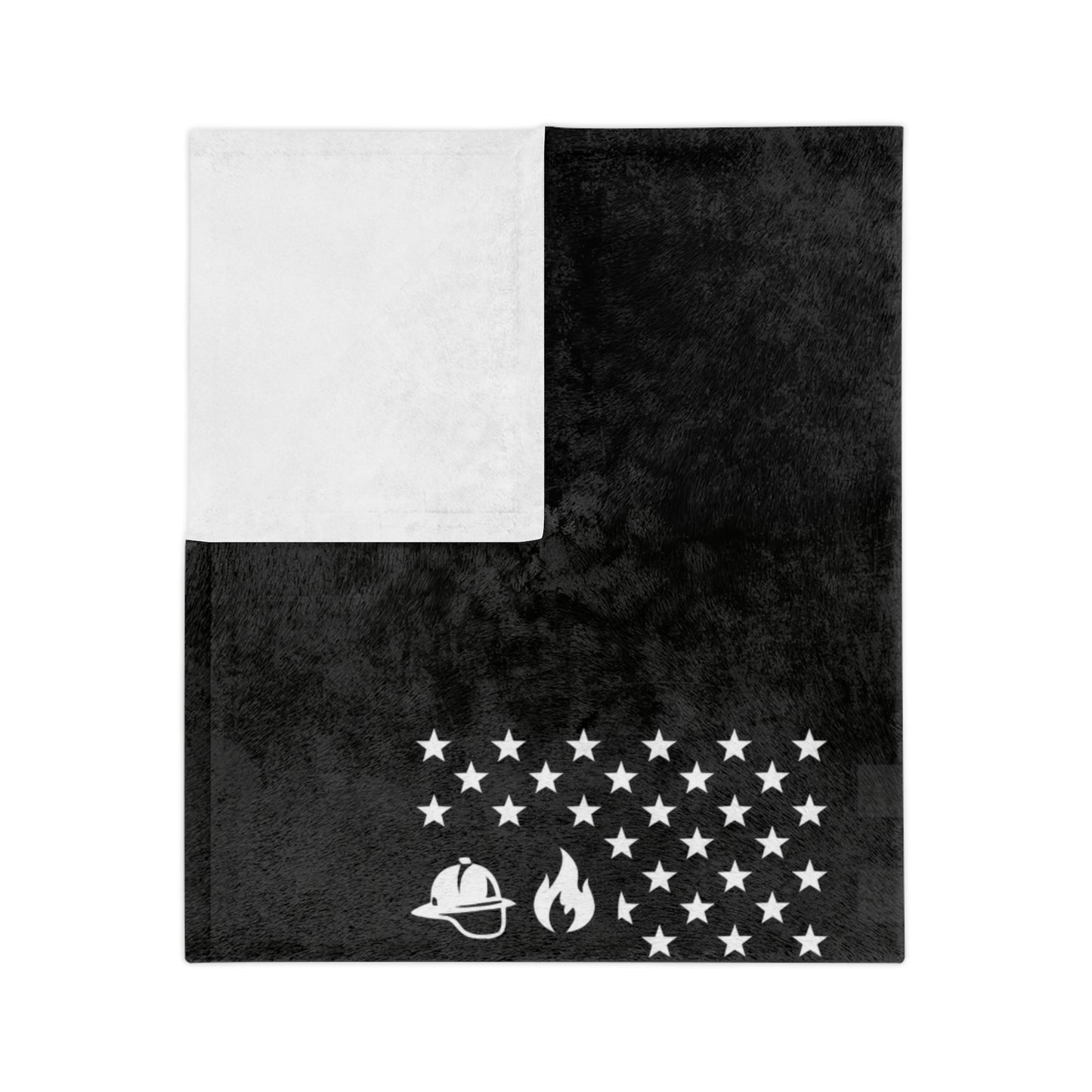 Thin Red Line Velveteen Microfiber Blanket